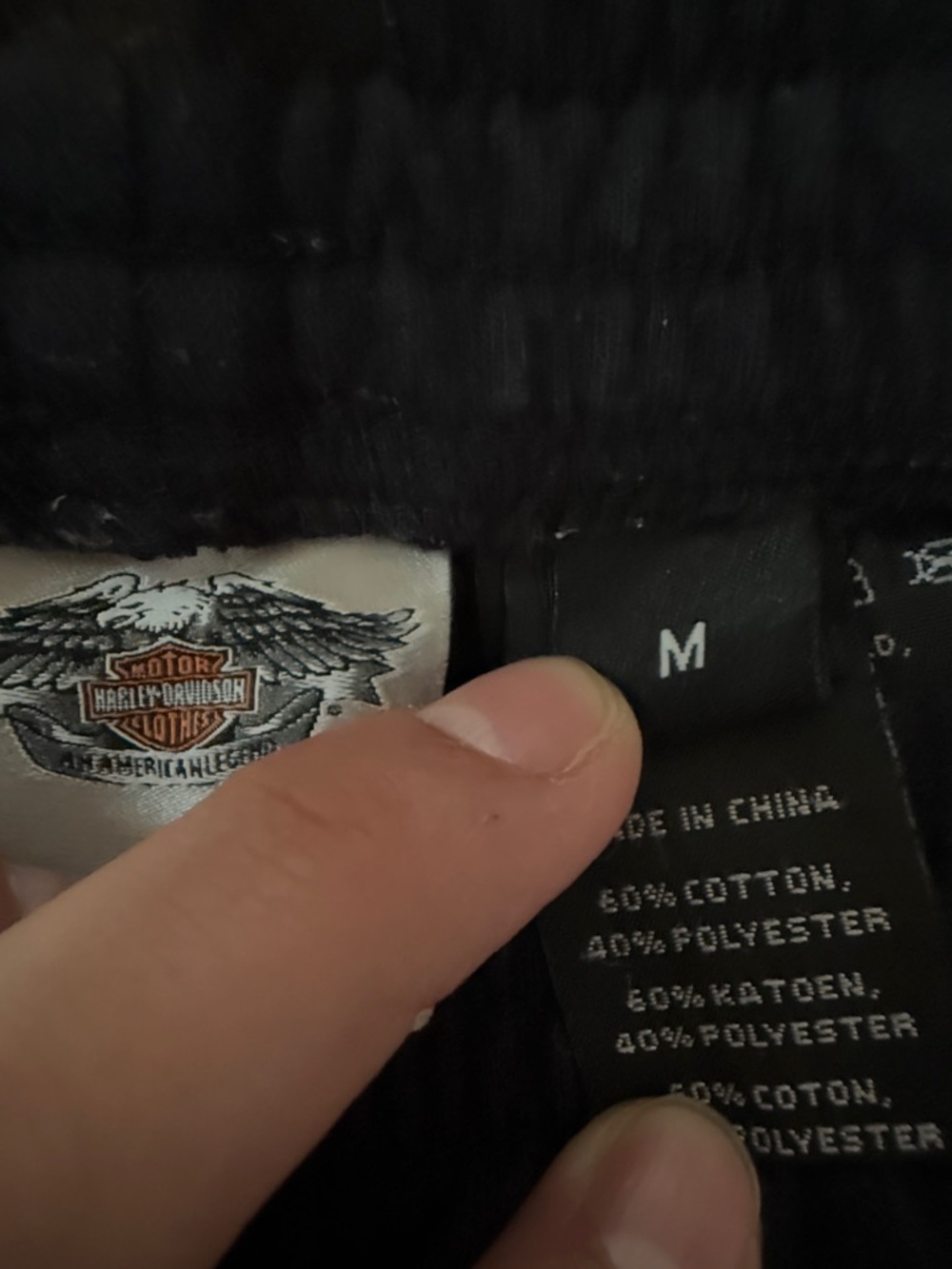 Harley Davidson Black Sweatpants Size M - Picture 4 of 5